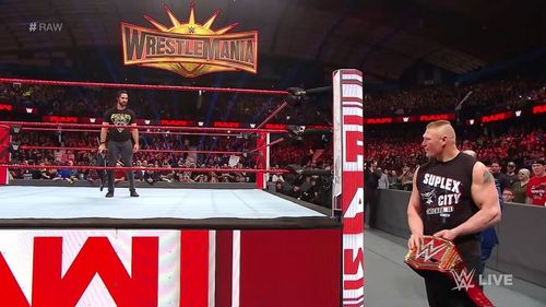 Brock Lesnar will defend his universal title against Seth Rollins at WrestleMania 35