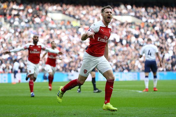Aaron Ramsey opened the scoring for Arsenal