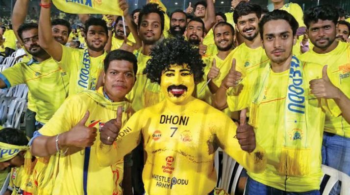 Die-hard CSK fans