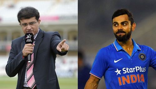 Sourav Ganguly and Virat Kohli