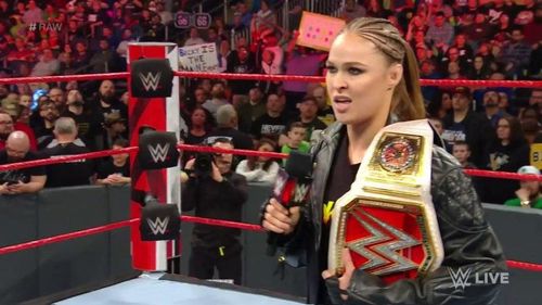 Ronda Rousey didn't interfere last night to help Becky Lynch