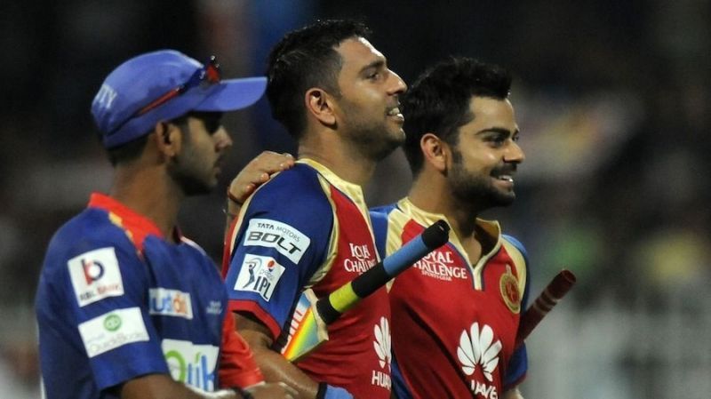 Yuvraj Singh played for RCB in 2014