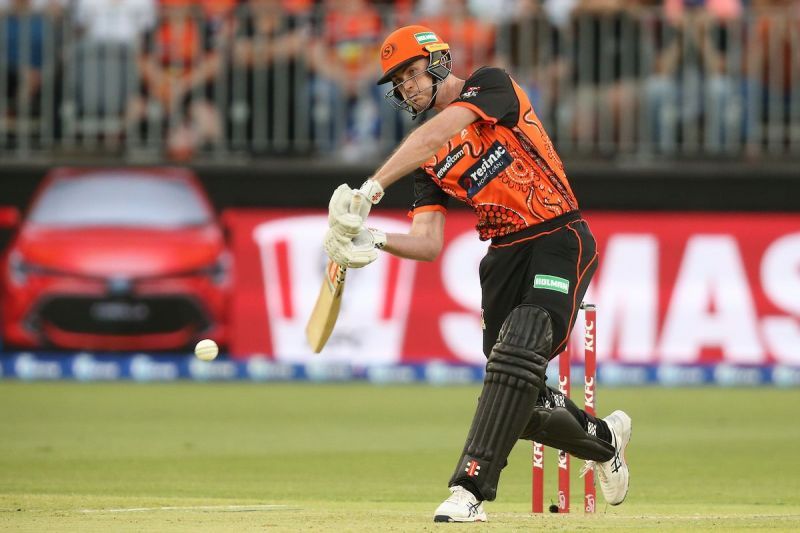 Ashton Turner in action for the Perth Scorchers in the BBL