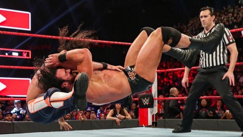 Rollins and McIntyre competed in the best match of the night!