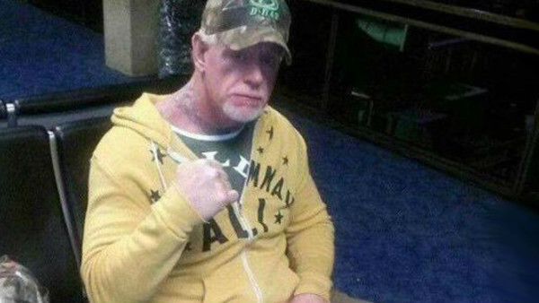 The Undertaker photographed a few years ago, looking too frail to wrestle.