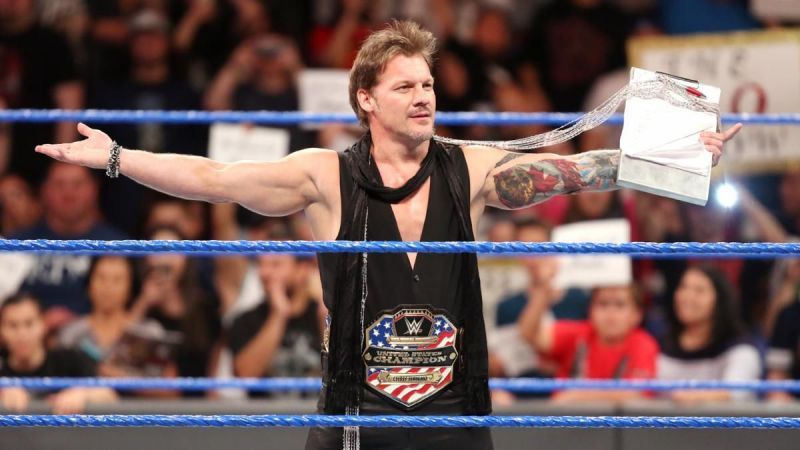Jericho as WWE United States Champion, a title he feuded over with former partner Kevin Owens.