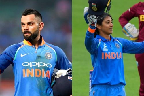 Virat Kohli and Smriti Mandhana