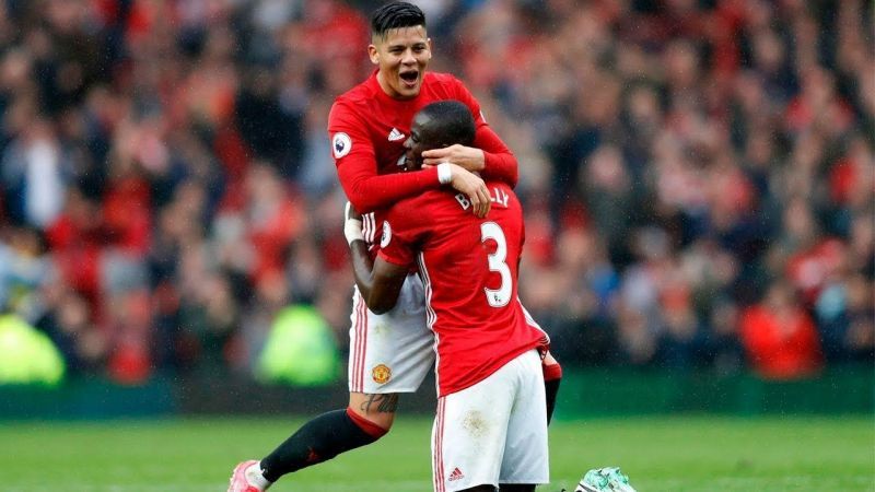 Eric Bailly and Marcos Rojo