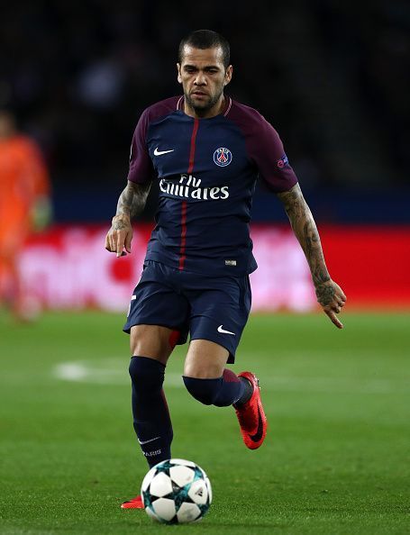 Dani Alves for French side Paris Saint Germain