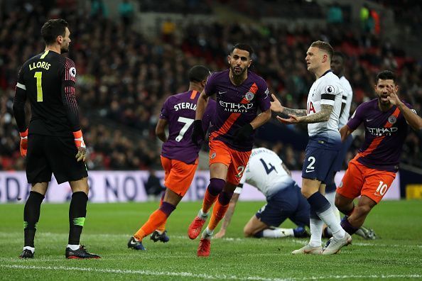 City&#039;s Algerian winger Riyad Mahrez was the hero in Manchester City&#039;s 1-0 at Wembley in October