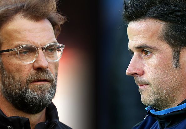 Jurgen Klopp (Liverpool) and Marco Silva (Everton)