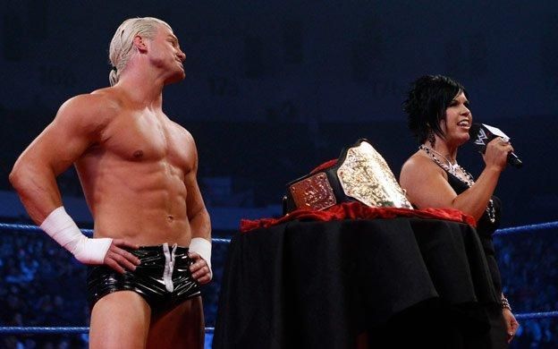 Ziggler's first brief reign came thanks to his business manager Vickie Guerrero.