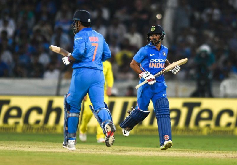 MS Dhoni and Kedar Jadhav