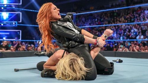 Becky Lynch and Charlotte Flair