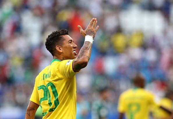 Firmino scored the equaliser for Brazil Brazil v Panama - International Friendly