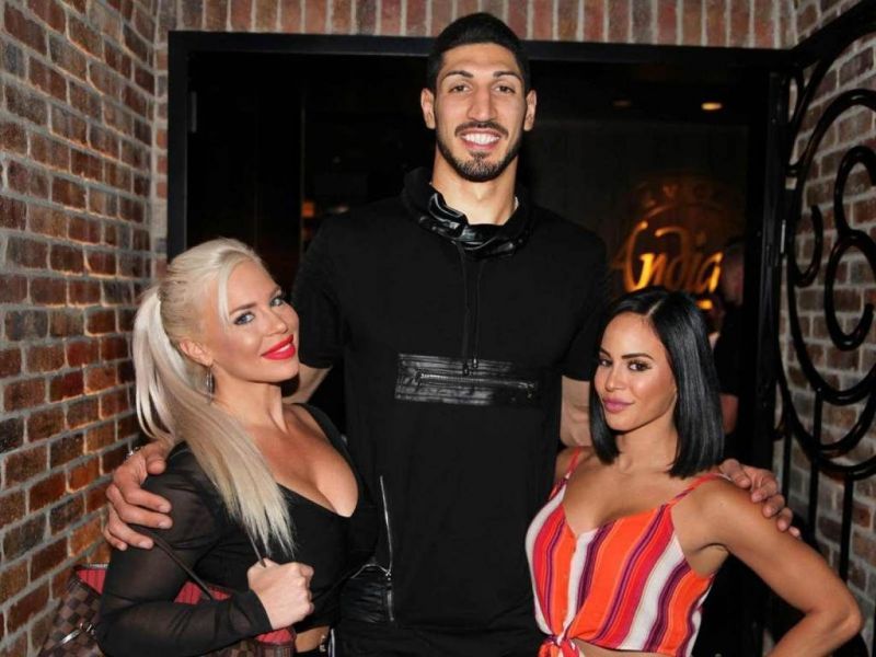 From Left to Right: Dana Brooke, Enis Kanter, and Charly Caruso