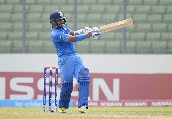 Anmolpreet Singh in action for India U19