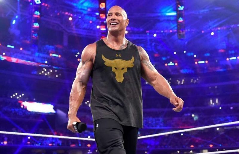 the rock wrestlemania main event record