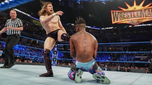 Kofi Kingston and Daniel Bryan in action