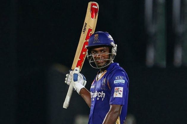 Sanju Samson plies his trade for Rajasthan Royals