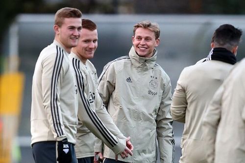 The Ajax team in training