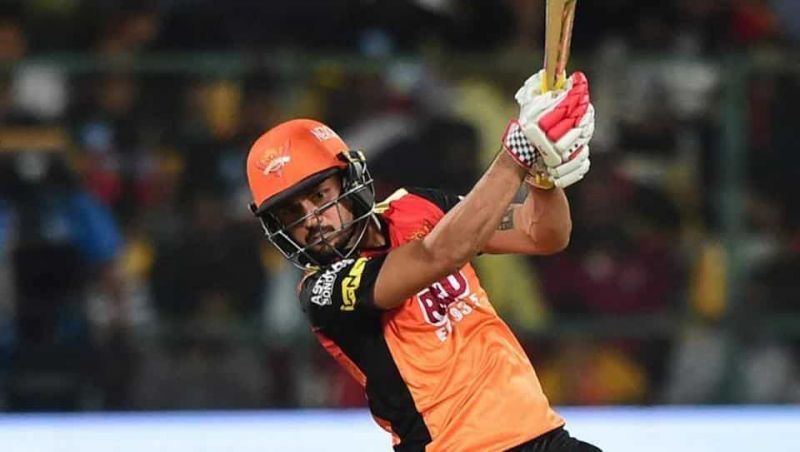 Manish Pandey in action for Sunrisers Hyderabad