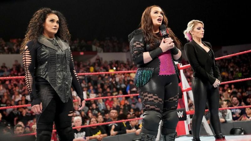 Tamina and Nia Jax with Alexa Bliss