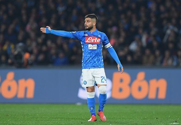 Insigne, Napoli's captain, has been in great form throughout the season.