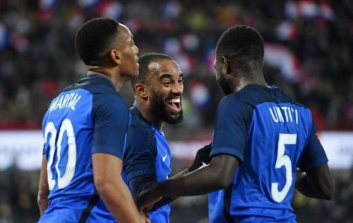 Lacazette, who netted a brace during France's 2-2 draw with Germany last year has again been omitted