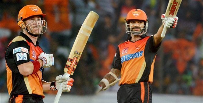 Shikhar Dhawan and David Warner