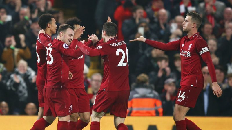 Liverpool go into the international break at the top of the Premier League table