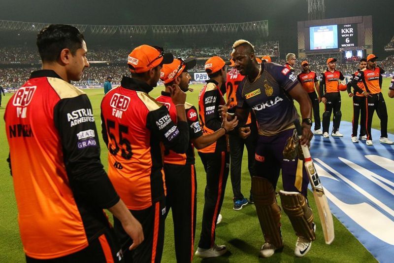 Russell&#039;s knock got a memorable win for KKR in front of their home fans. Image Courtesy: IPLT20