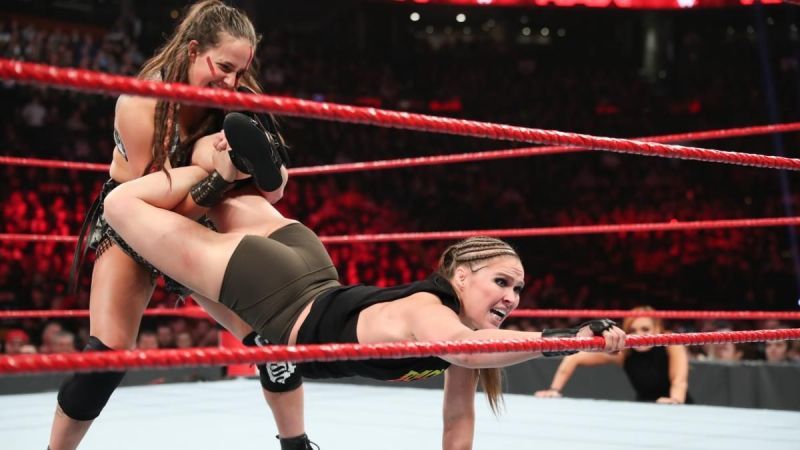 Rousey ended her match in record time but Becky beat her by seconds