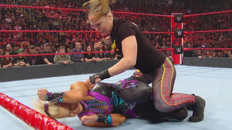 Ronda dropped Dana Brooke onto the back of her head