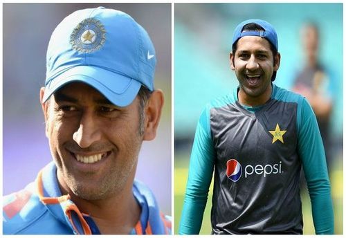 MS Dhoni and Sarfraz Ahmed