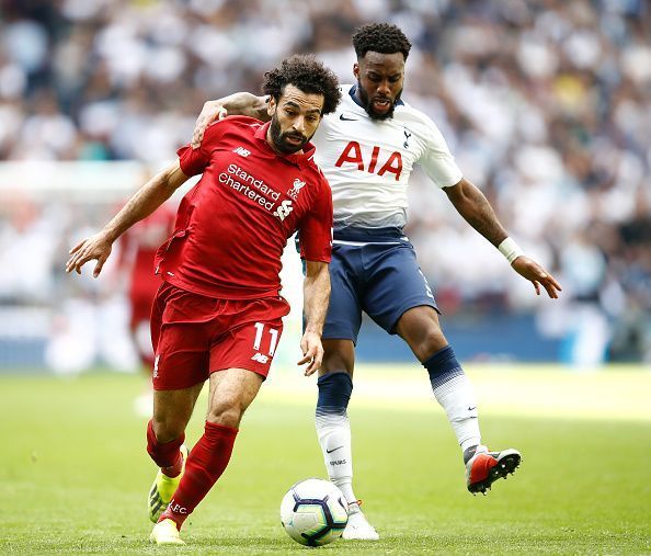 Mohamed Salah and Danny Rose