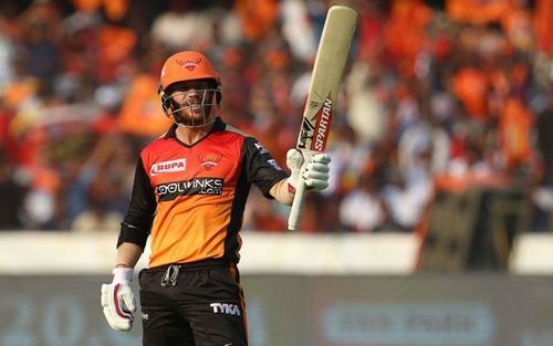 David Warner created many records against RCB at Hyderabad (Picture courtesy: iplt20.com)