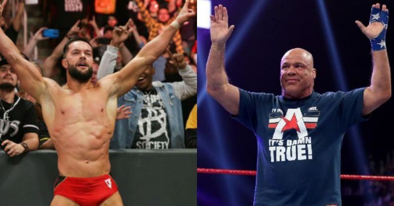 Finn Balor and Kurt Angle