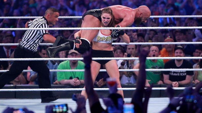 Rousey shocked the world at WrestleMania 34