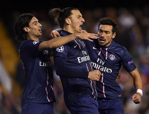 Pastore (left) and Lavezzi (right) were good creative players, but not among Europe's elite like Ibrahimovic