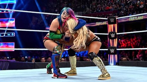 Asuka defended her SmackDown Women's Championship against Mandy Rose