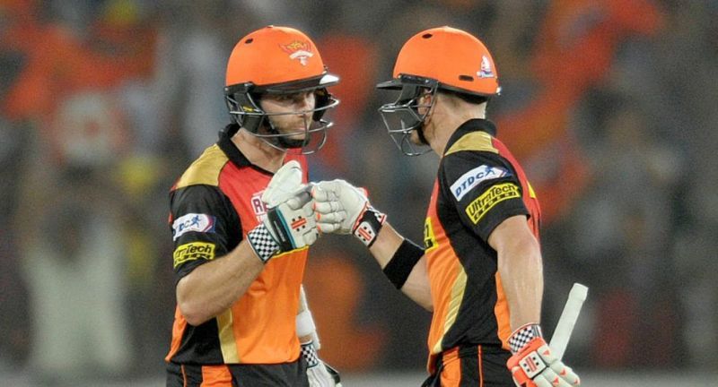 Kane Williamson and David Warner