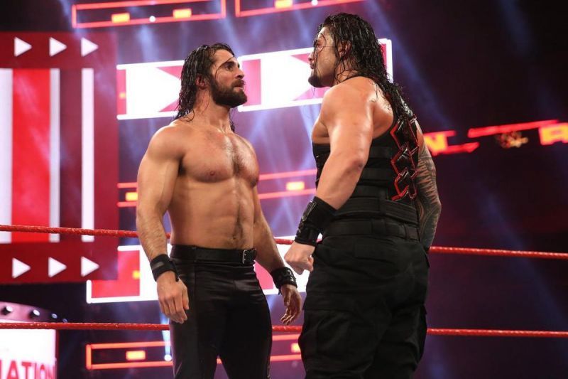 Seth Rollins and Roman Reigns