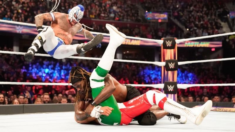 Rey Mysterio spent most of the match in the air. How does he do it in his forties?