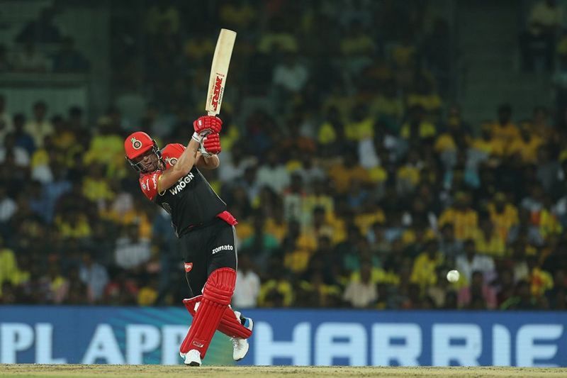 AB De Villiers couldn't get going in the match against CSK. (Image Courtesy: IPLT20)