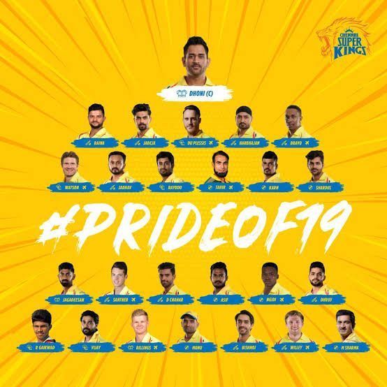 Chennai Super Kings Squad IPL 2019.