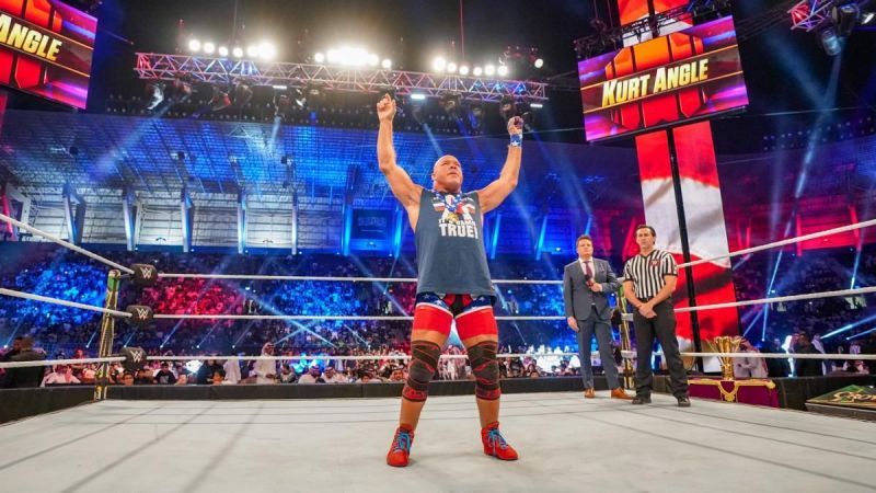 Kurt Angle&#039;s last match with Baron Corbin has proved controversial