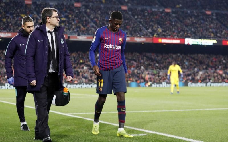 FC Barcelona&#039;s Ousmane Dembele out on injury