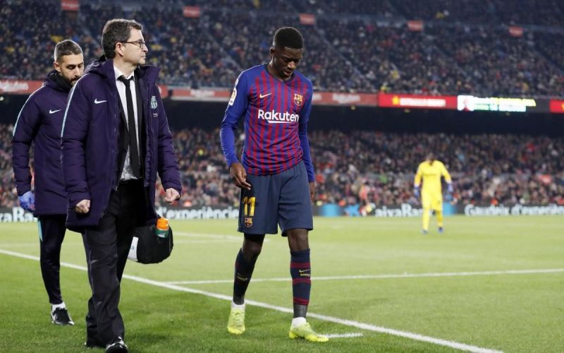 FC Barcelona's Ousmane Dembele out on injury