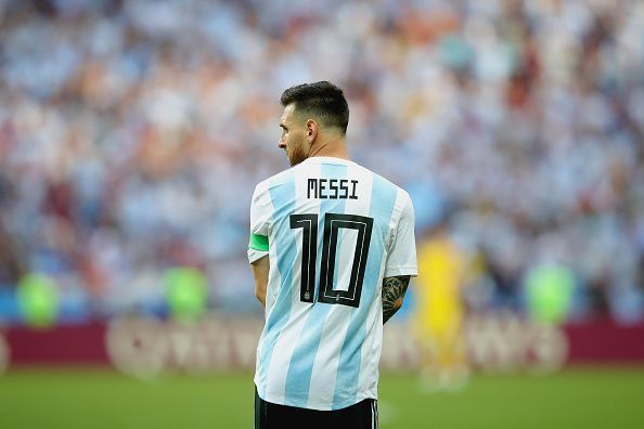 Messi back in Argentina colors